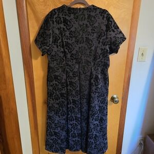 Flocked Floral Torrid Dress